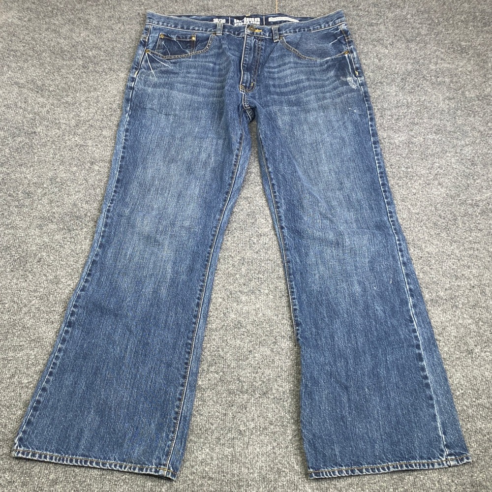 Urban Pipeline Relaxed Bootcut Jeans Mens 36x30 Blue Medium Wash Denim Cotton